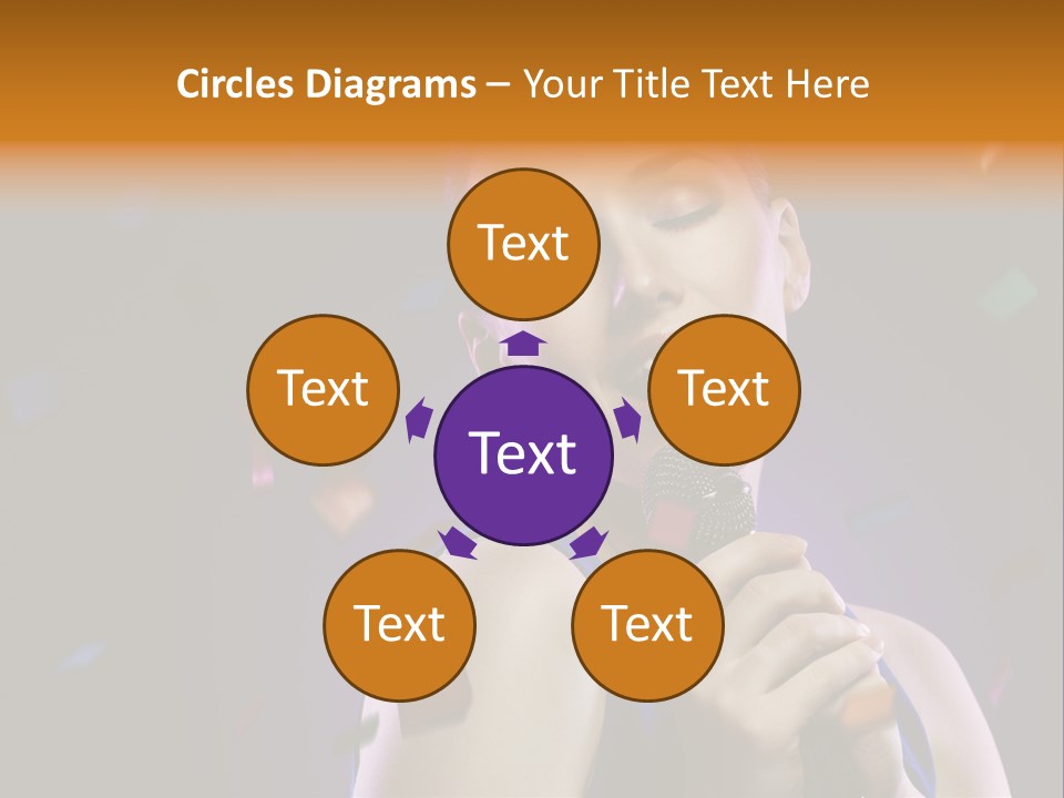 Carefree Beauty Music PowerPoint Template