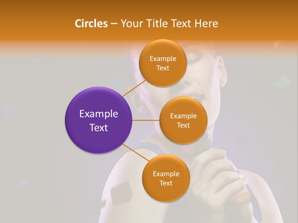 Carefree Beauty Music PowerPoint Template