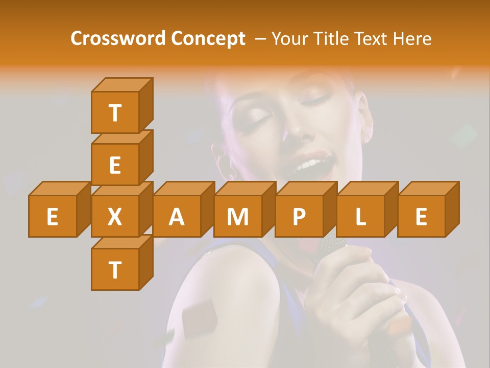 Carefree Beauty Music PowerPoint Template