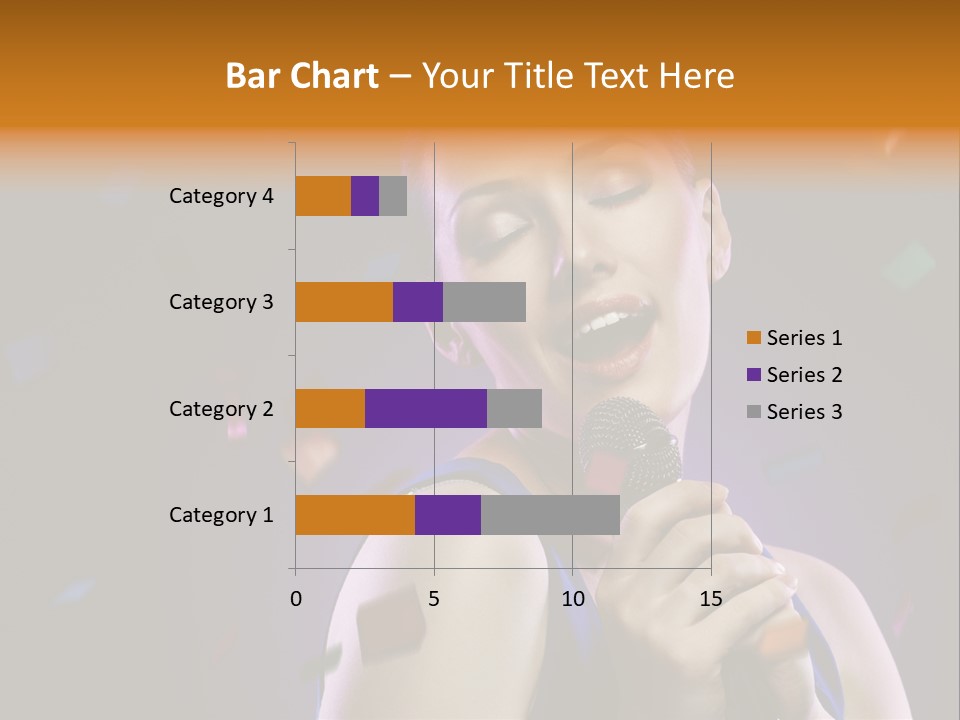 Carefree Beauty Music PowerPoint Template