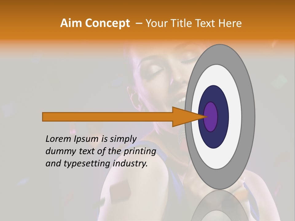 Carefree Beauty Music PowerPoint Template