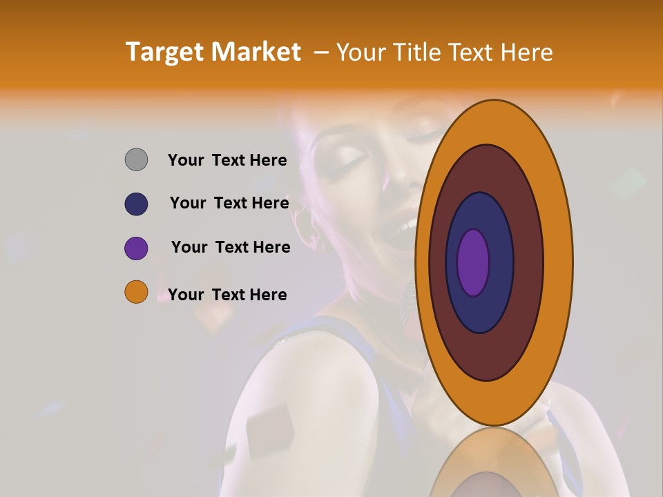 Carefree Beauty Music PowerPoint Template