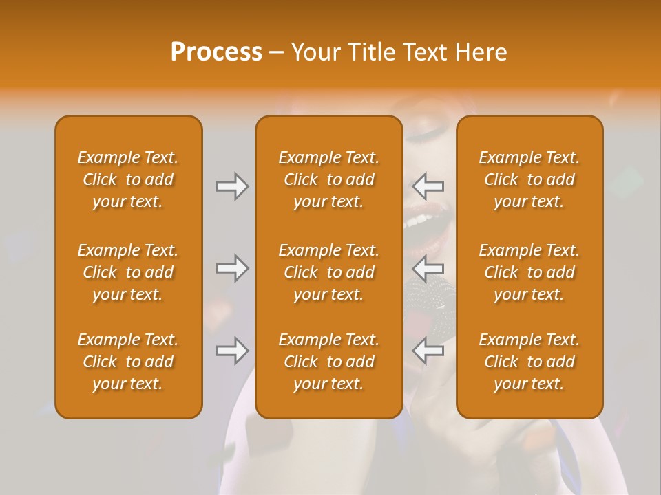 Carefree Beauty Music PowerPoint Template