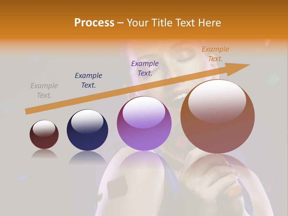 Carefree Beauty Music PowerPoint Template