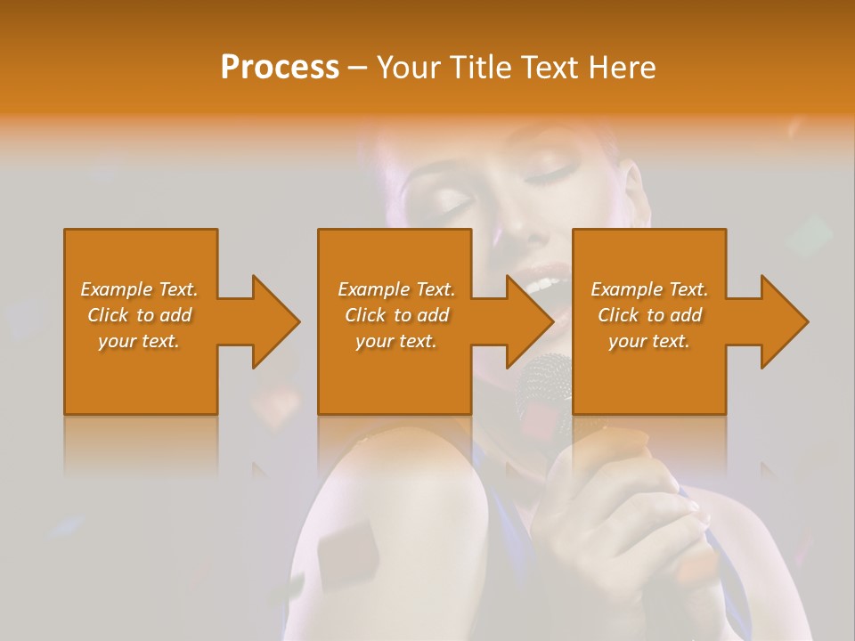Carefree Beauty Music PowerPoint Template