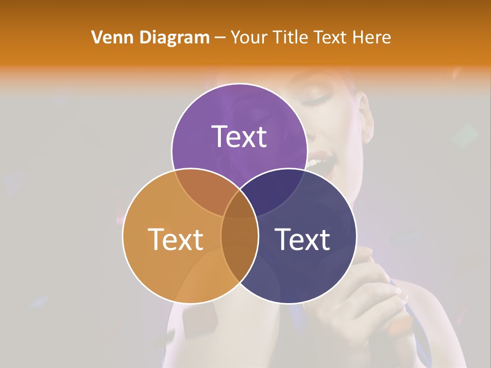 Carefree Beauty Music PowerPoint Template