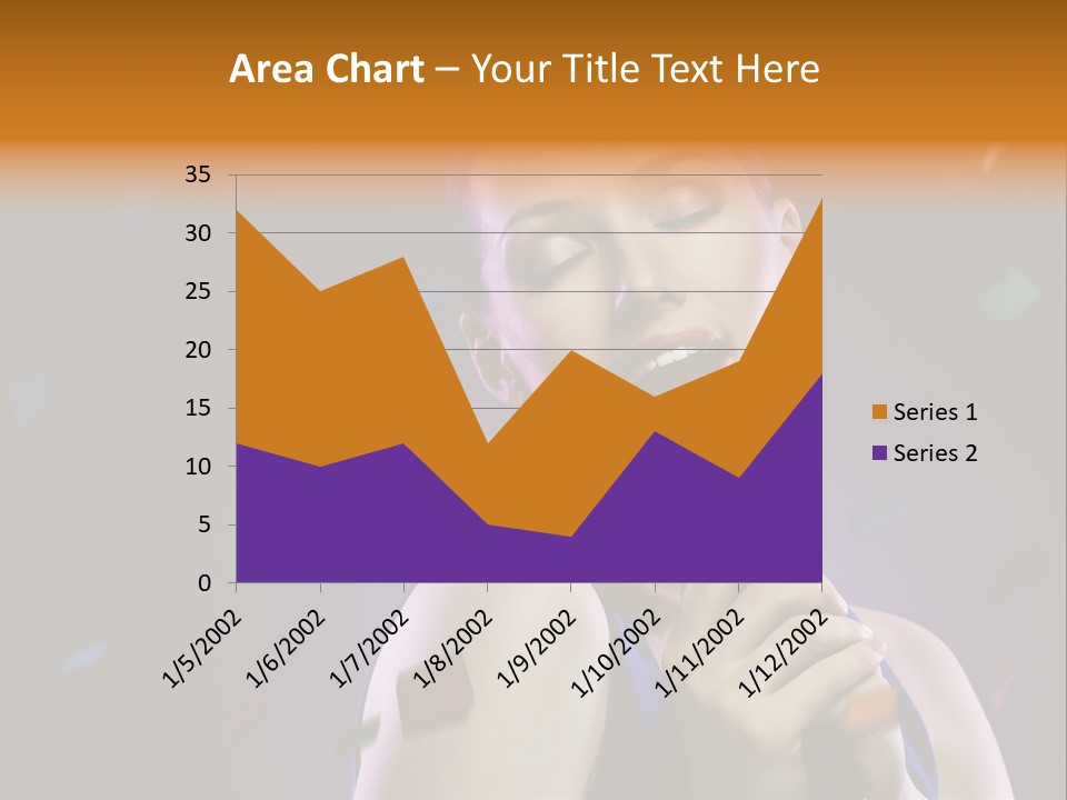 Carefree Beauty Music PowerPoint Template