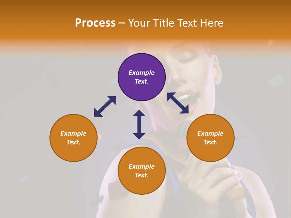 Carefree Beauty Music PowerPoint Template