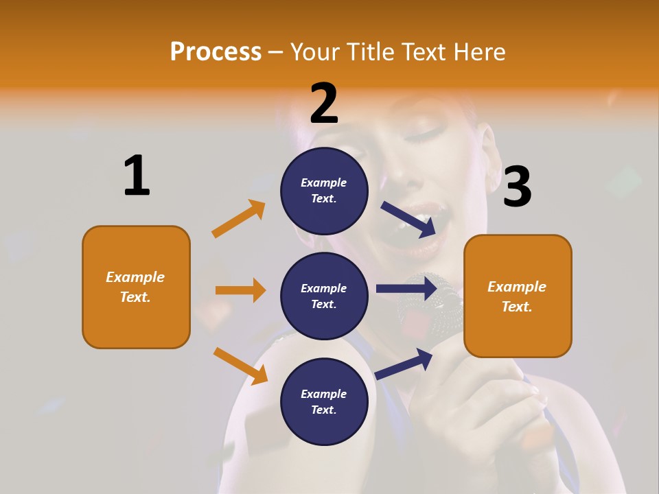 Carefree Beauty Music PowerPoint Template