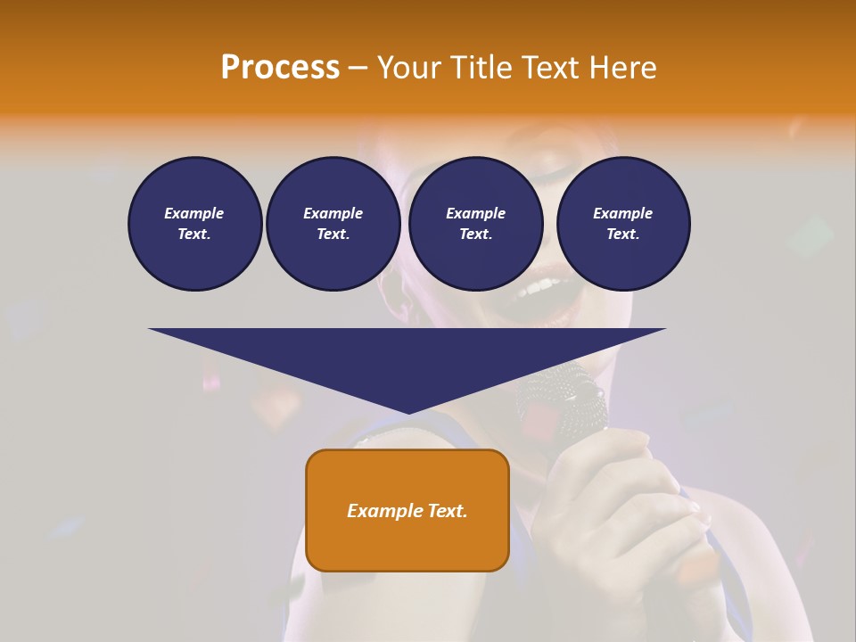 Carefree Beauty Music PowerPoint Template