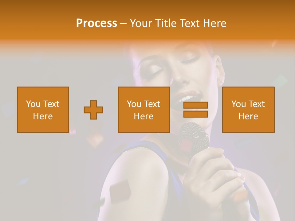 Carefree Beauty Music PowerPoint Template