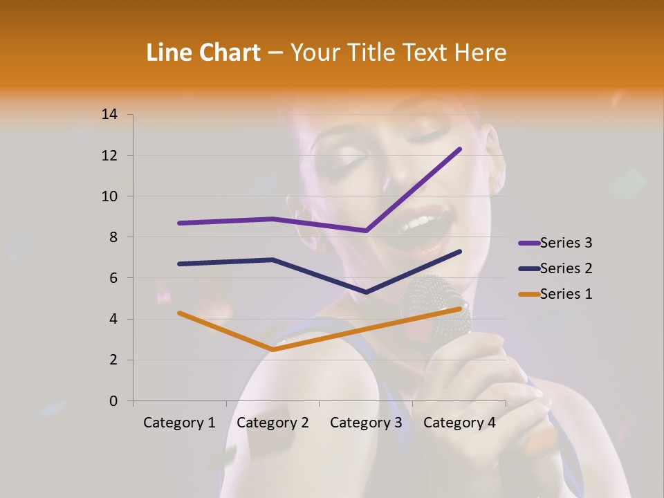 Carefree Beauty Music PowerPoint Template