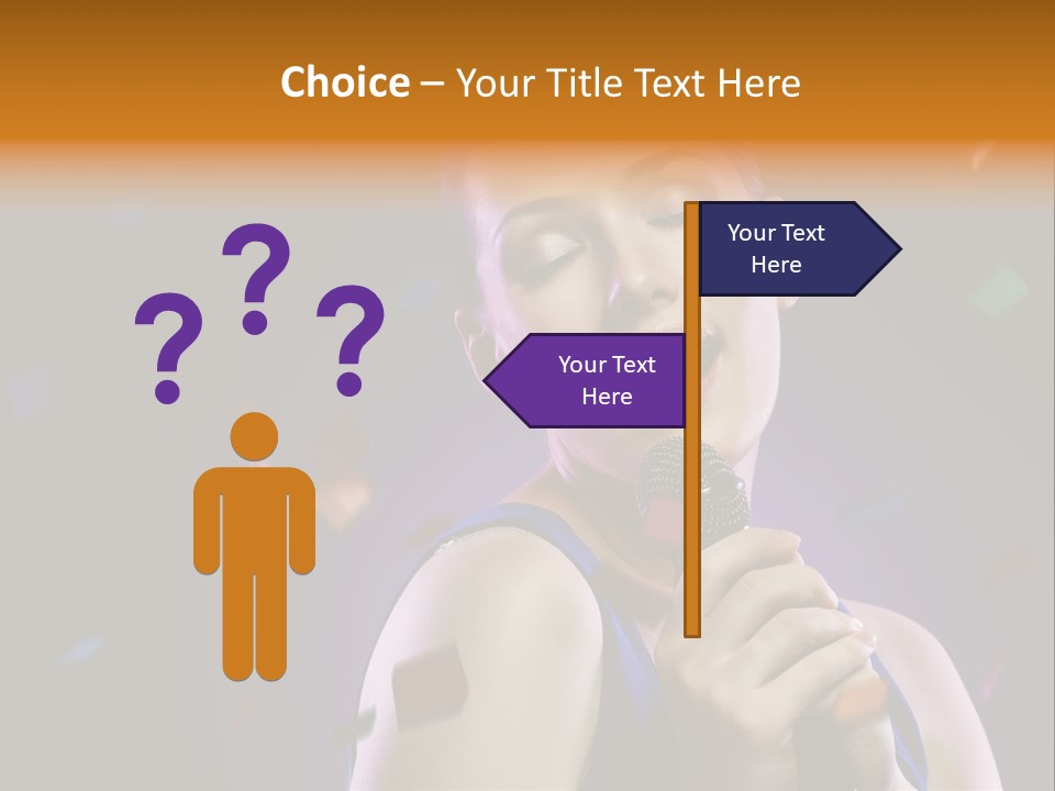 Carefree Beauty Music PowerPoint Template