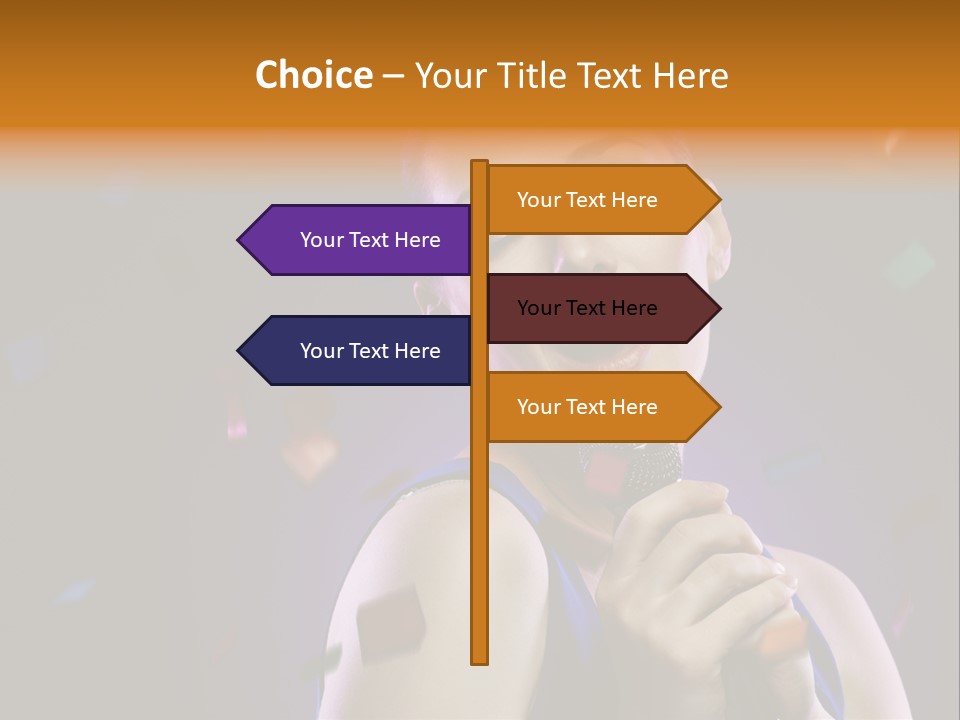 Carefree Beauty Music PowerPoint Template