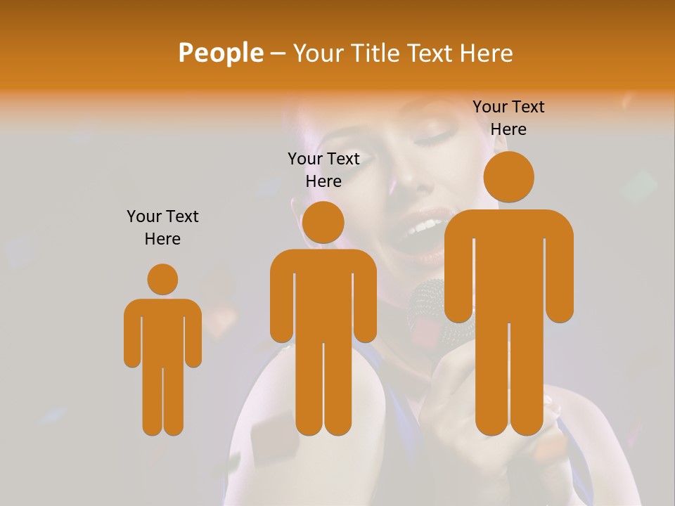 Carefree Beauty Music PowerPoint Template