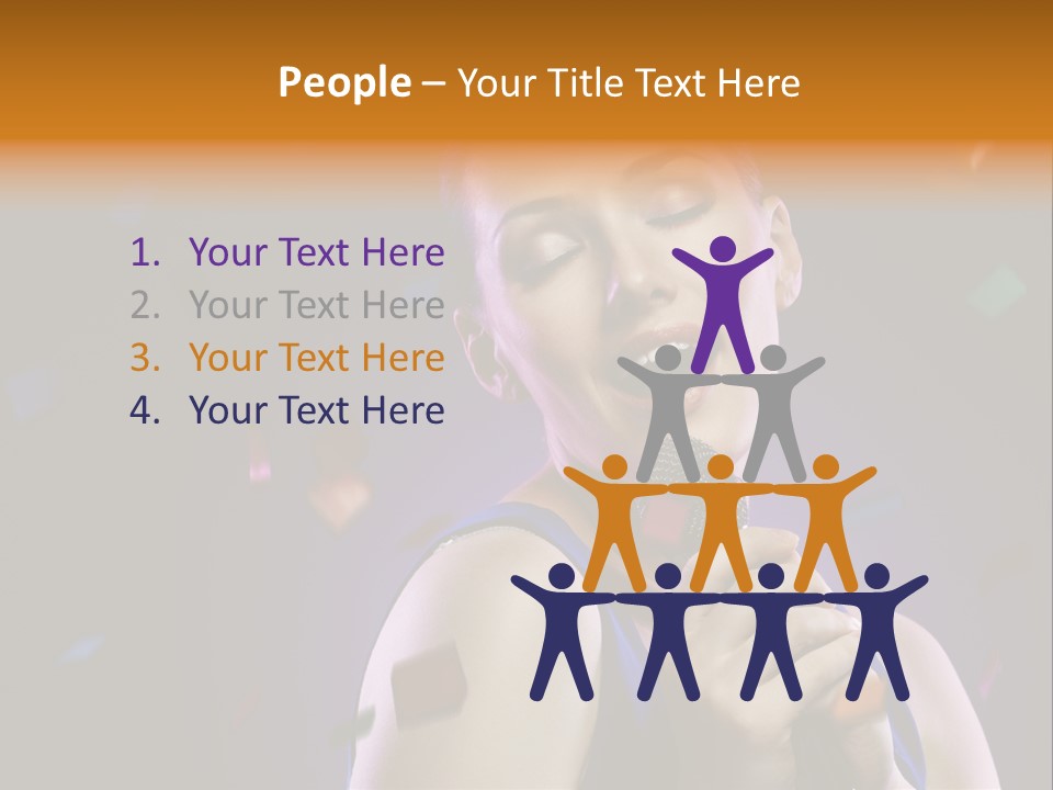 Carefree Beauty Music PowerPoint Template