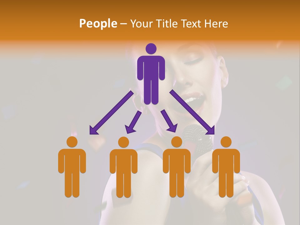 Carefree Beauty Music PowerPoint Template