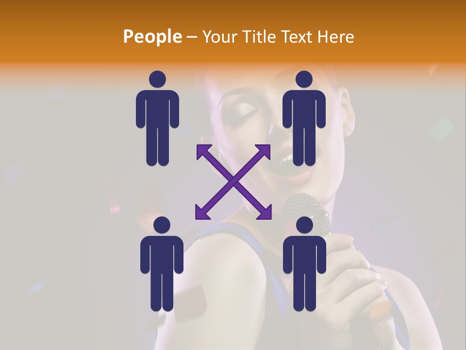 Carefree Beauty Music PowerPoint Template