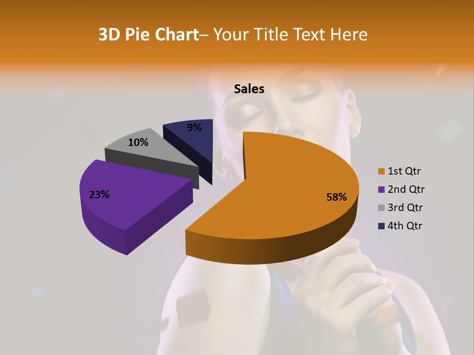 Carefree Beauty Music PowerPoint Template