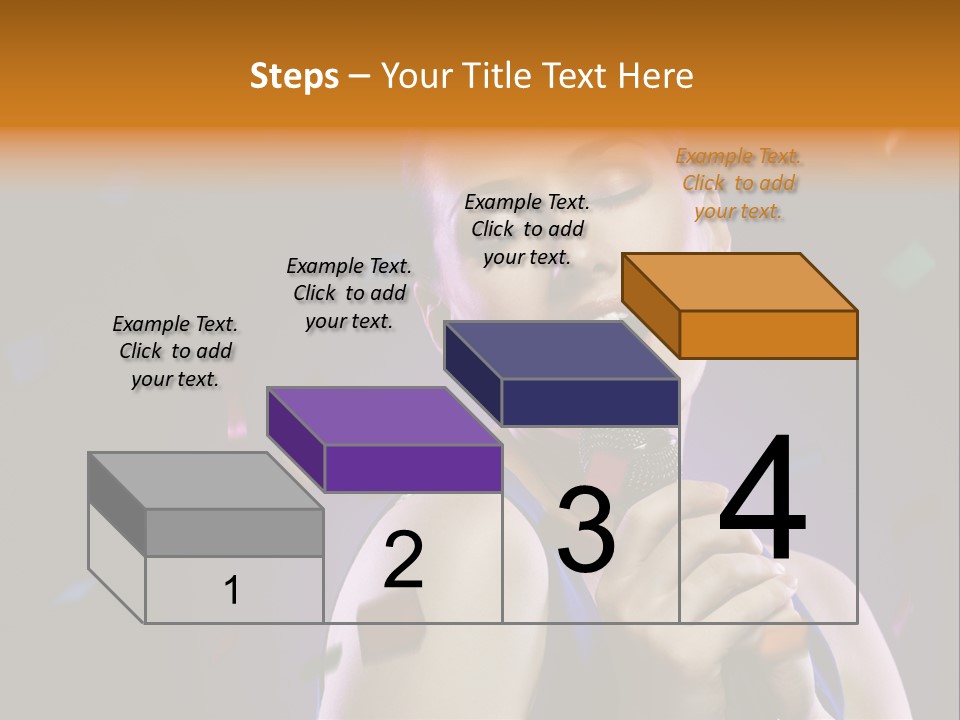Carefree Beauty Music PowerPoint Template