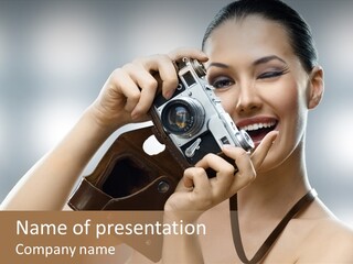 Photo Pursuit Shot PowerPoint Template