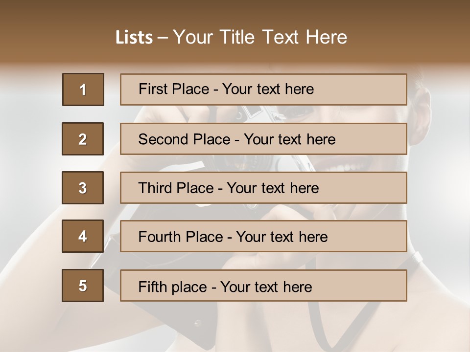 Photo Pursuit Shot PowerPoint Template