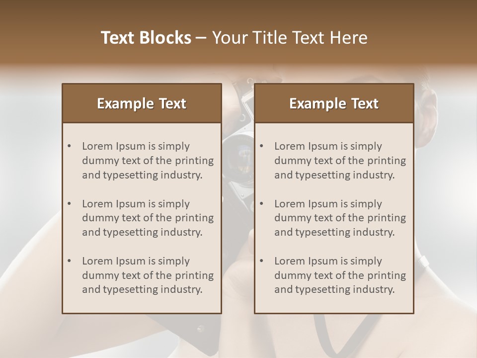 Photo Pursuit Shot PowerPoint Template