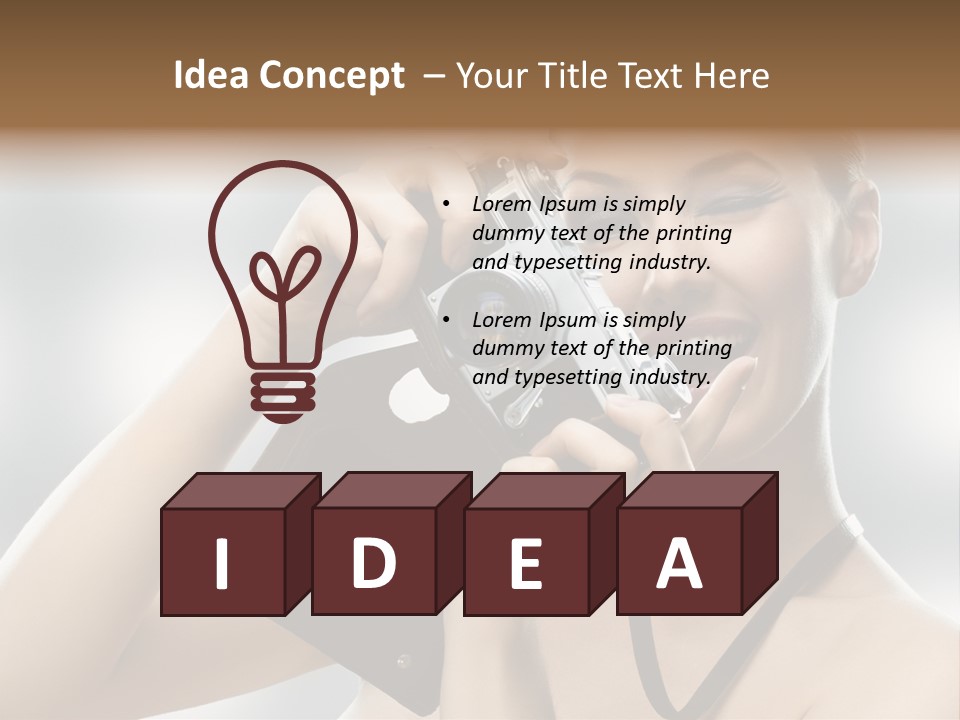 Photo Pursuit Shot PowerPoint Template