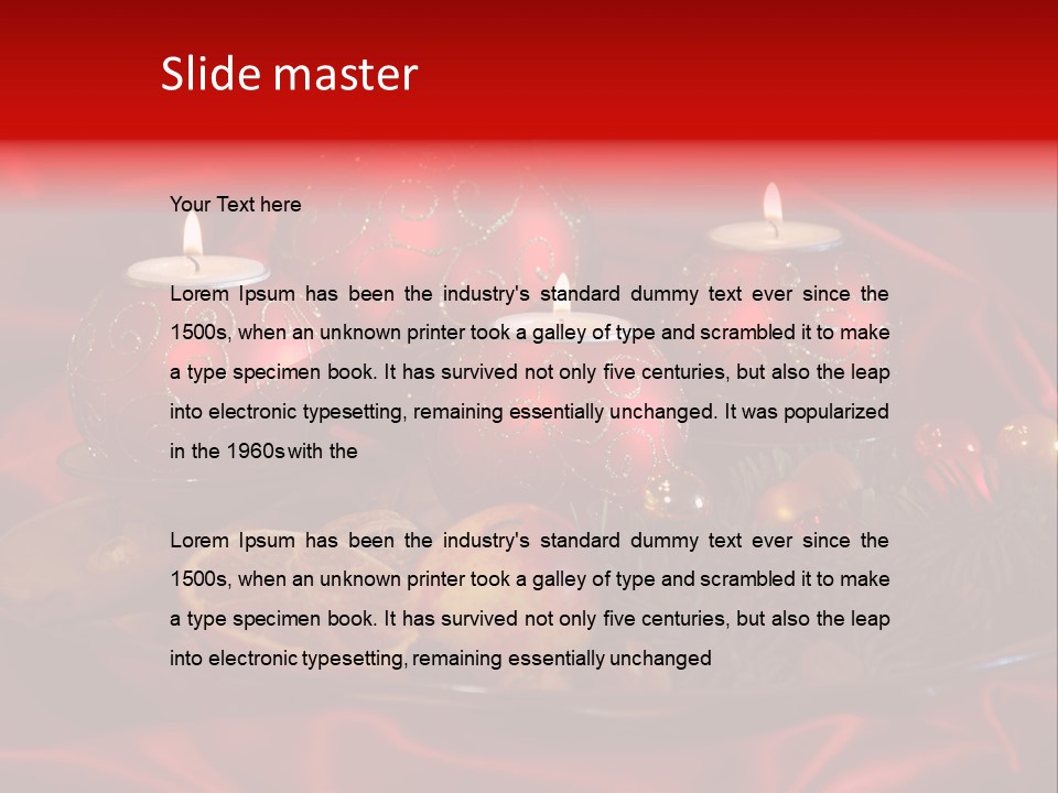 Nut Decoration Satin PowerPoint Template