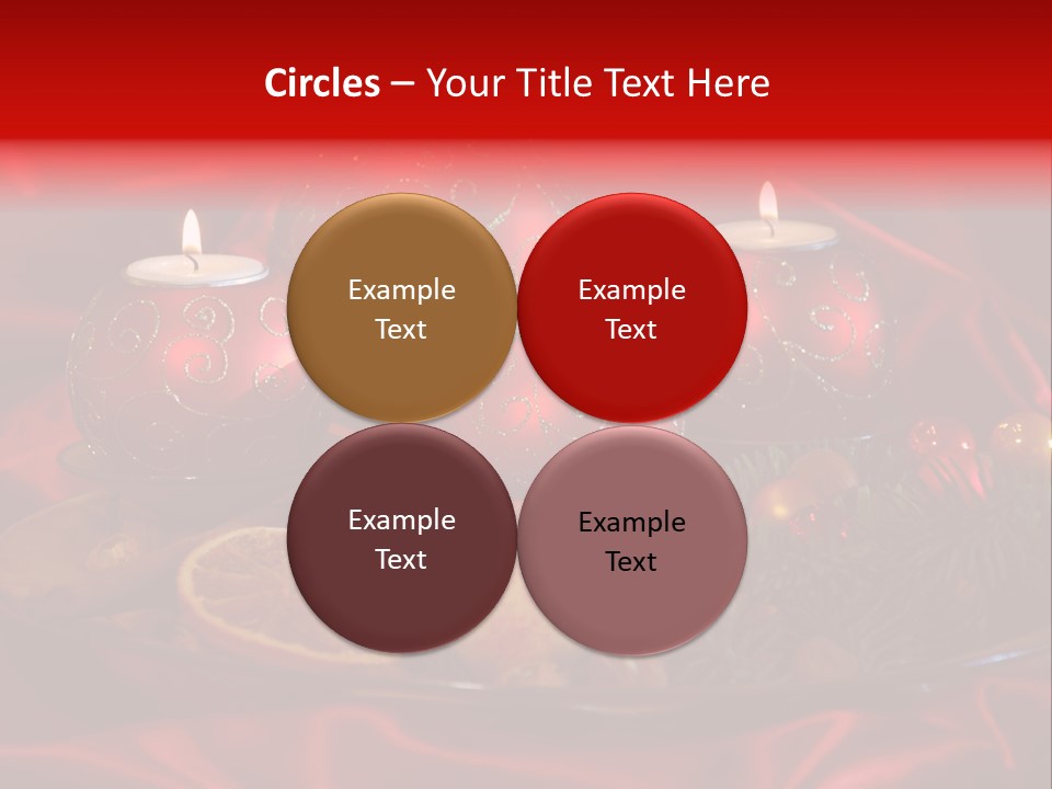 Nut Decoration Satin PowerPoint Template