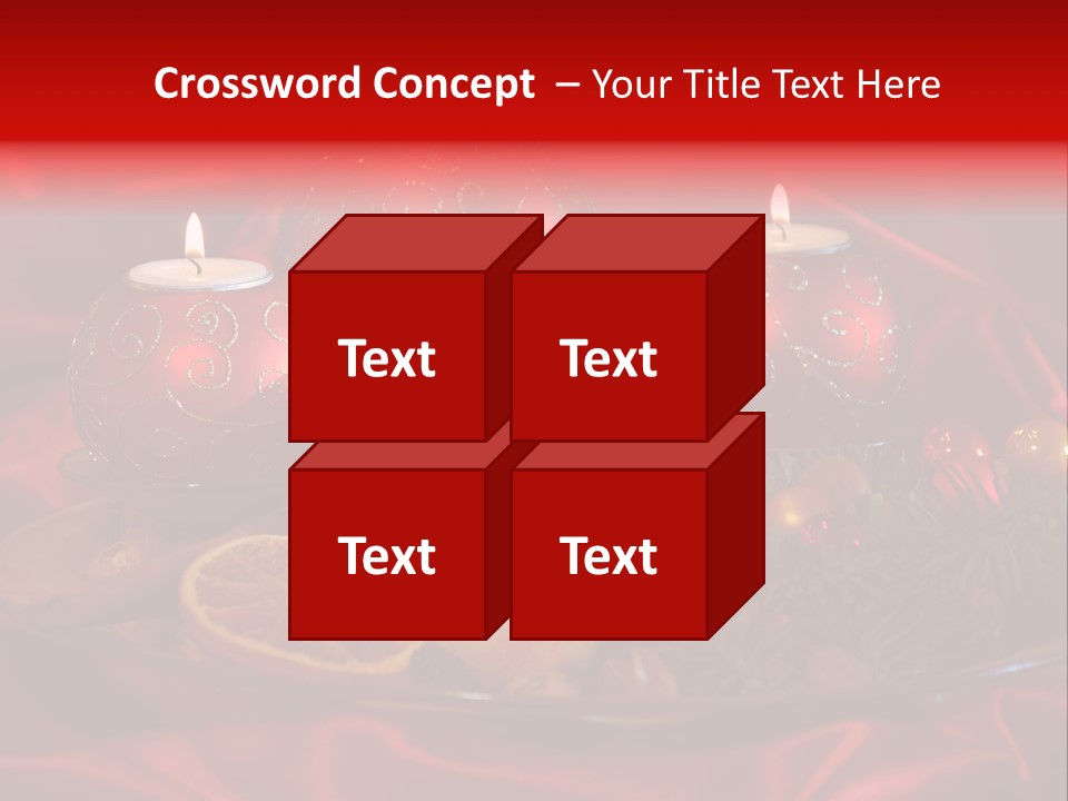 Nut Decoration Satin PowerPoint Template