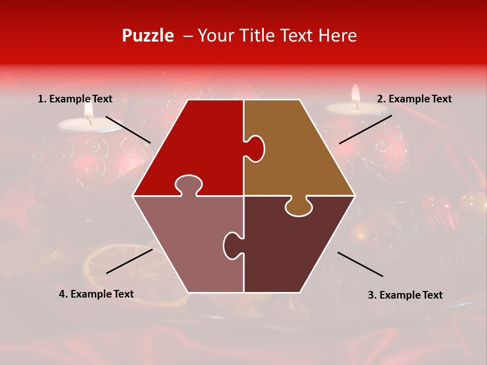 Nut Decoration Satin PowerPoint Template