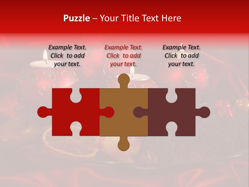 Nut Decoration Satin PowerPoint Template