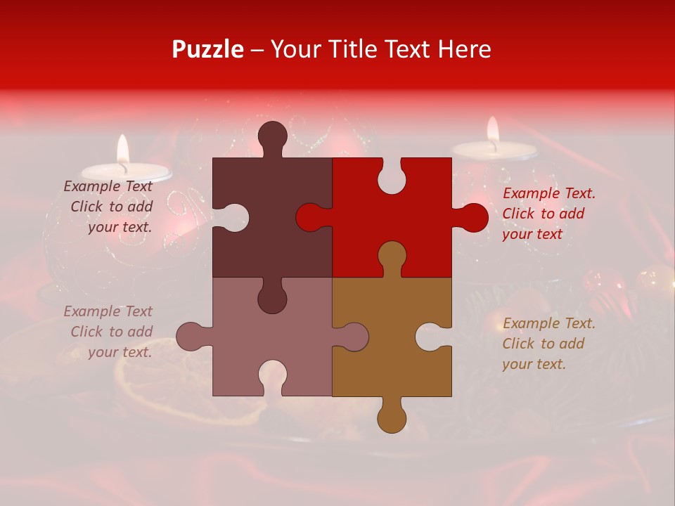 Nut Decoration Satin PowerPoint Template