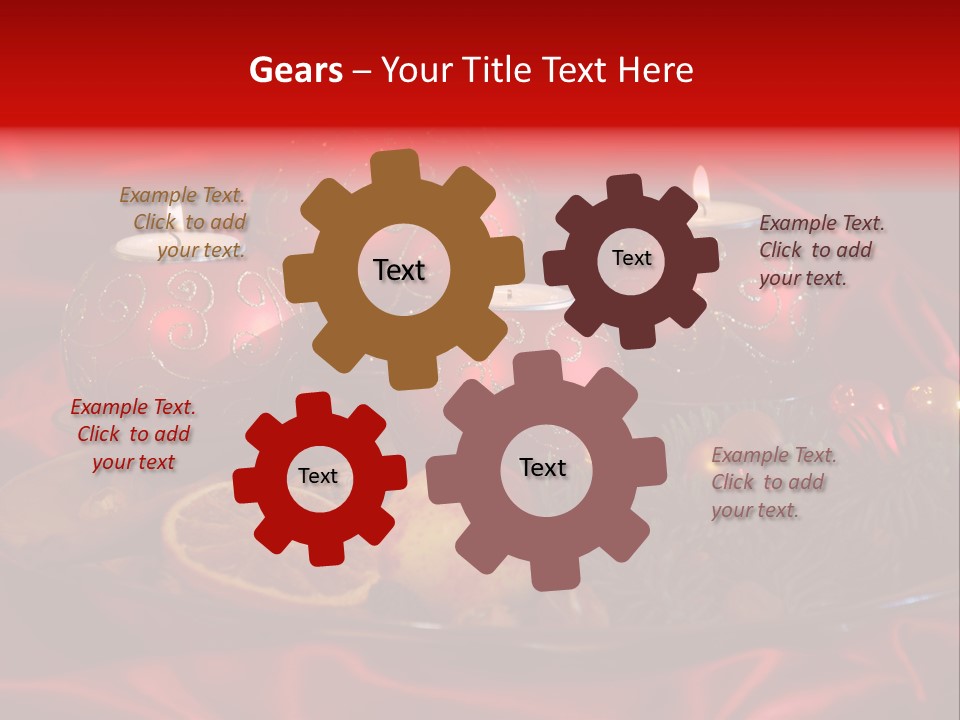 Nut Decoration Satin PowerPoint Template