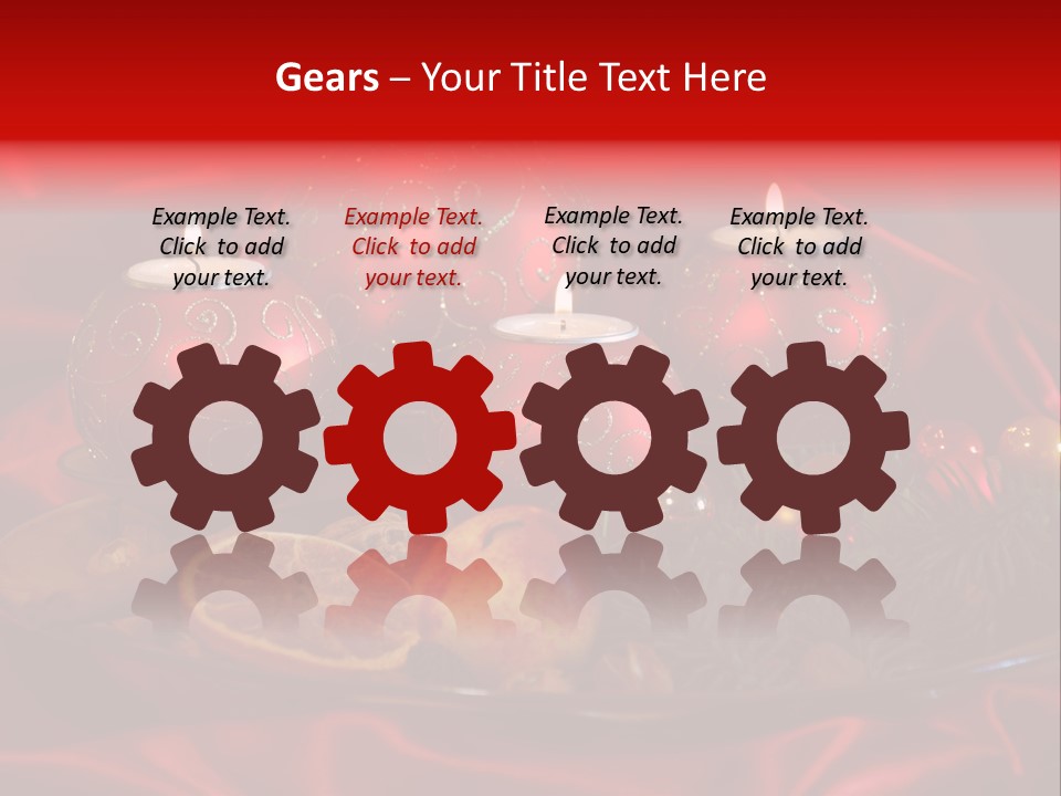 Nut Decoration Satin PowerPoint Template