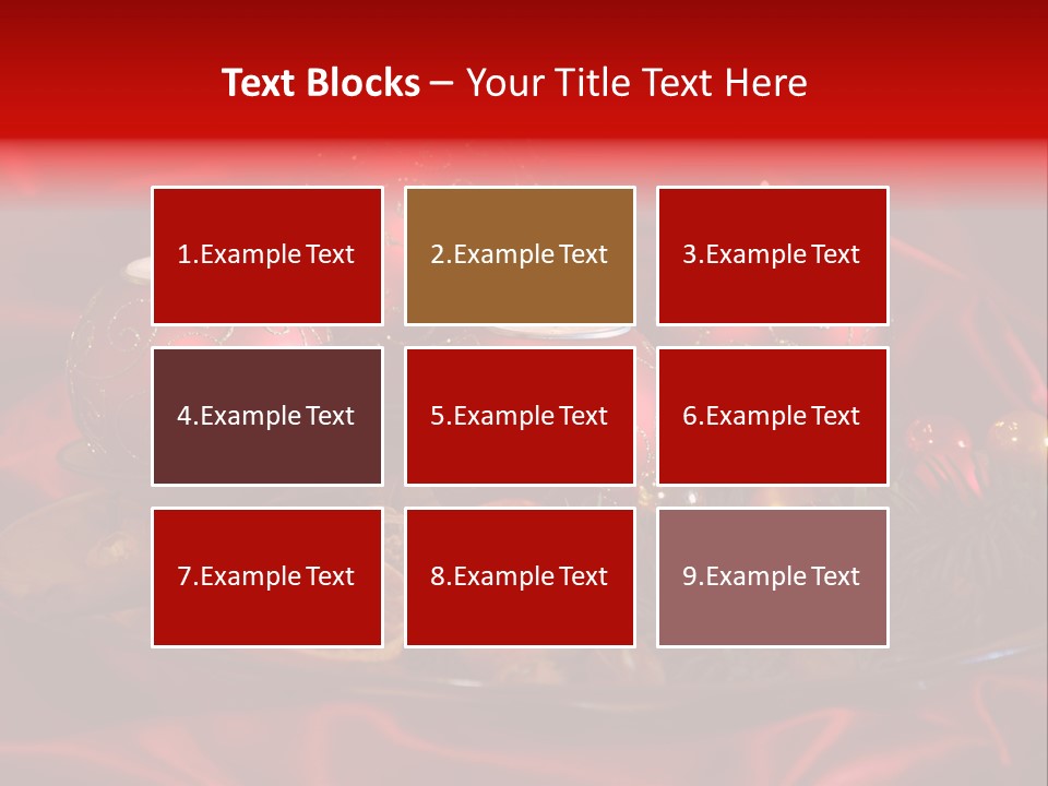 Nut Decoration Satin PowerPoint Template