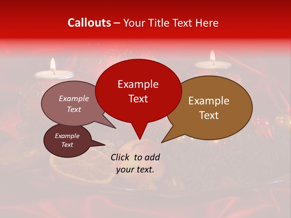 Nut Decoration Satin PowerPoint Template