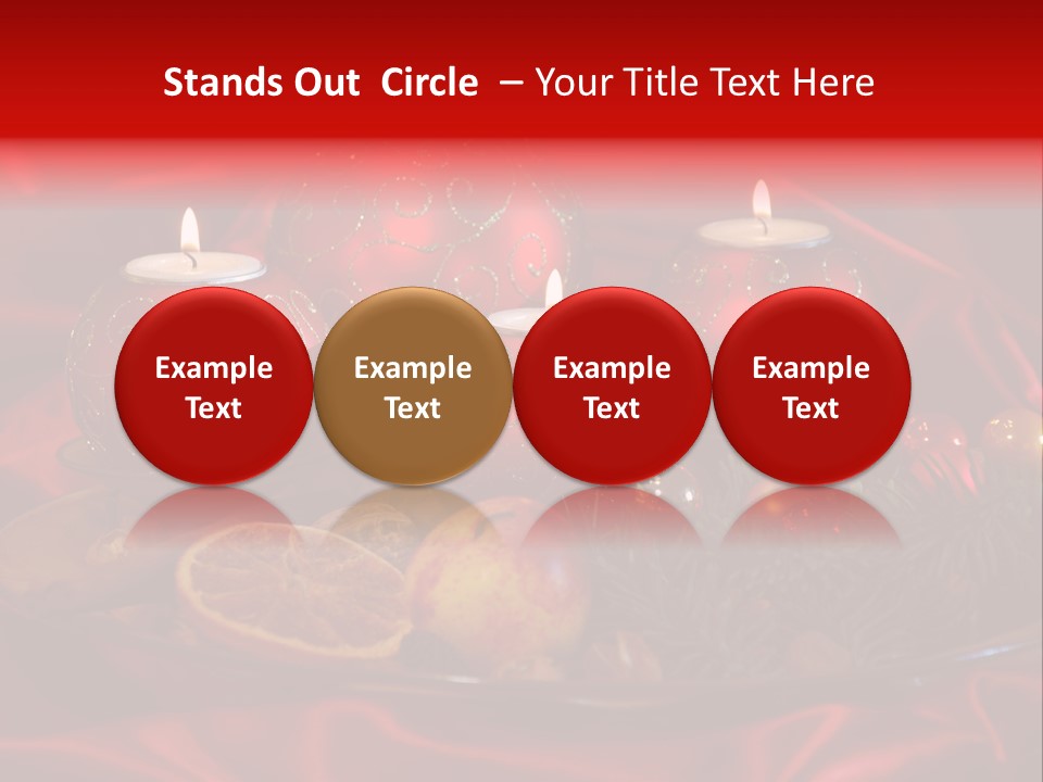 Nut Decoration Satin PowerPoint Template