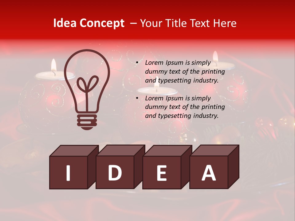 Nut Decoration Satin PowerPoint Template