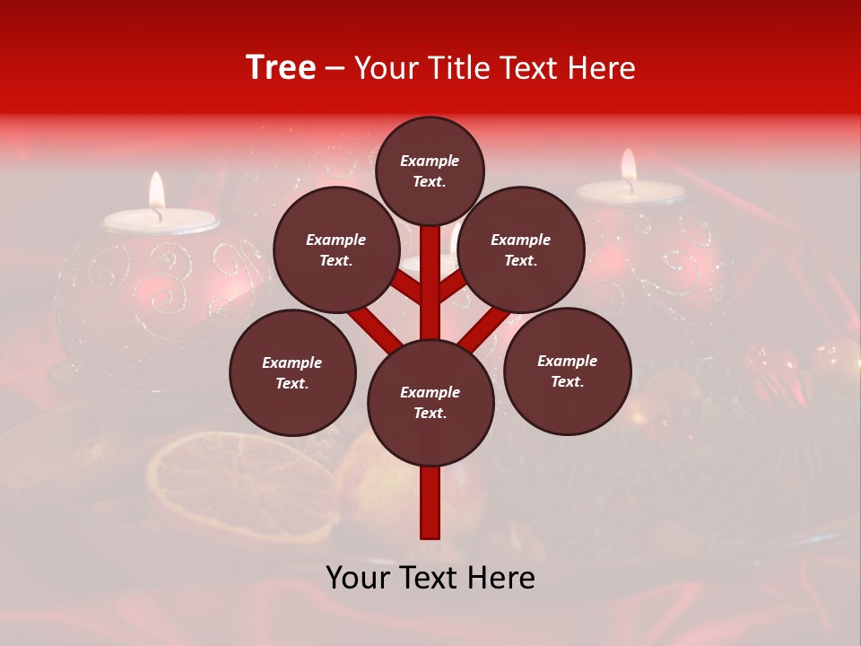 Nut Decoration Satin PowerPoint Template