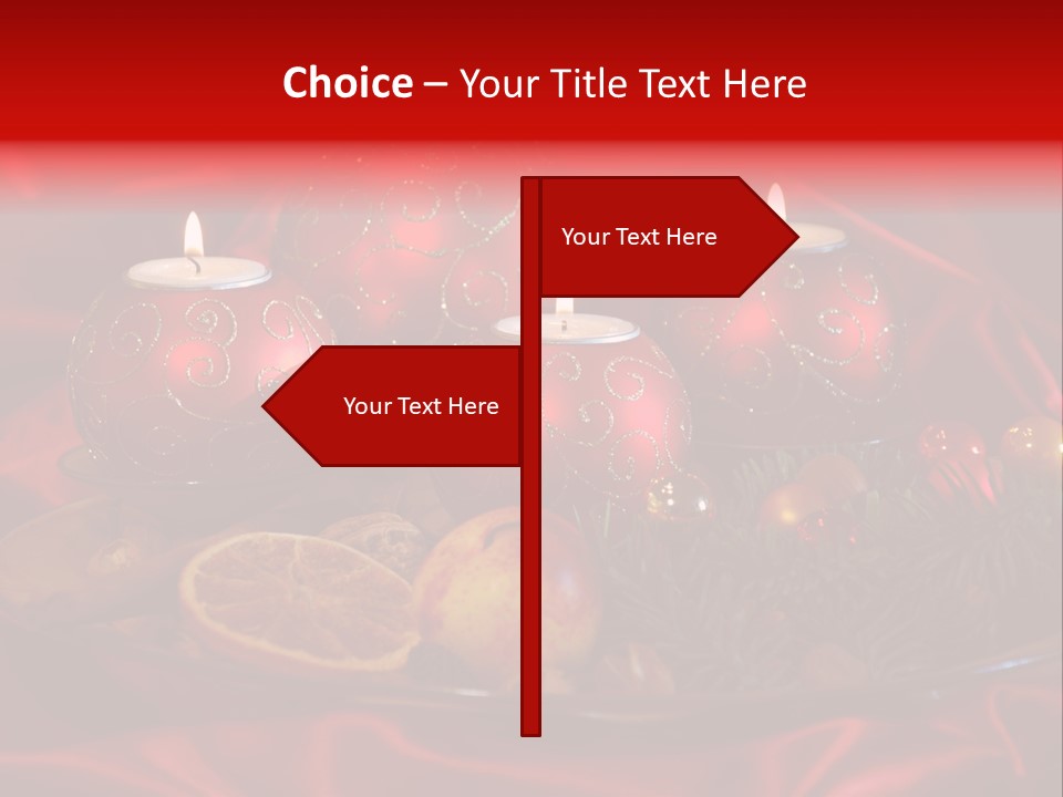 Nut Decoration Satin PowerPoint Template