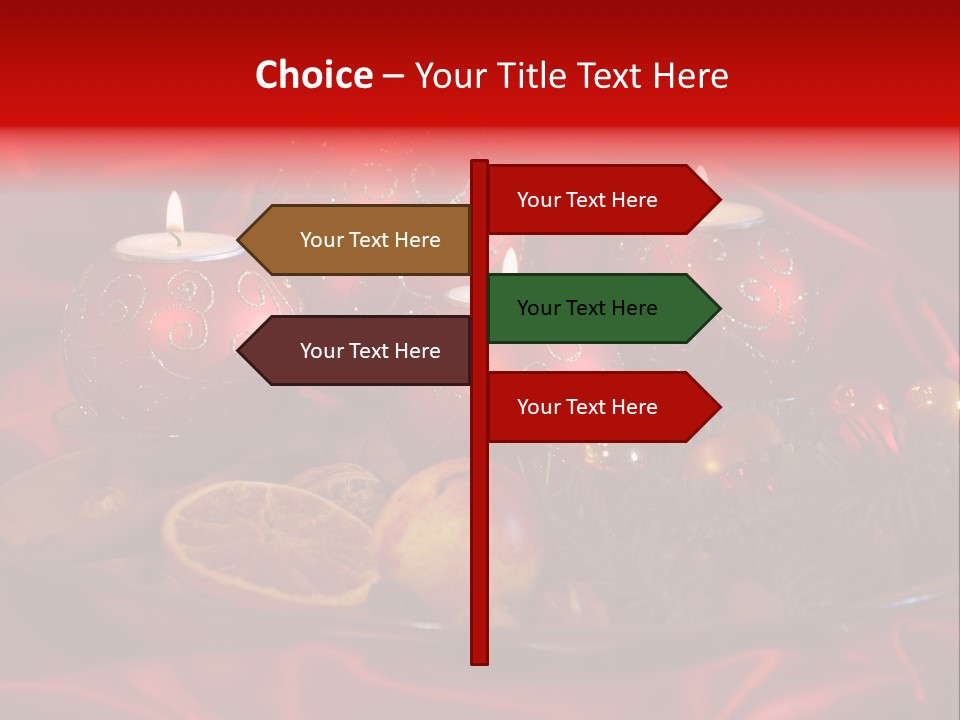 Nut Decoration Satin PowerPoint Template