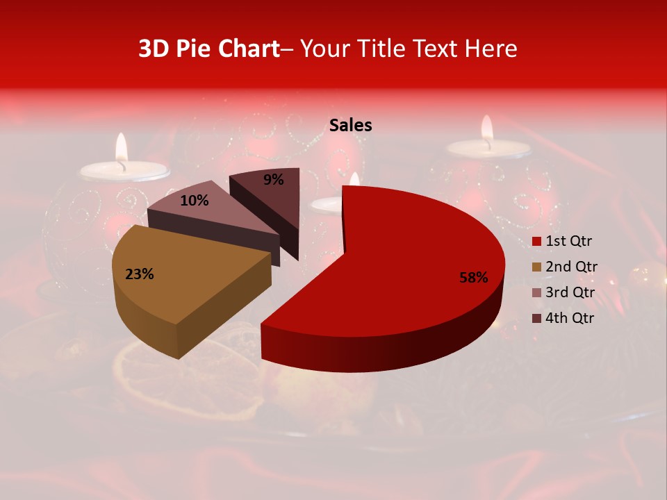 Nut Decoration Satin PowerPoint Template