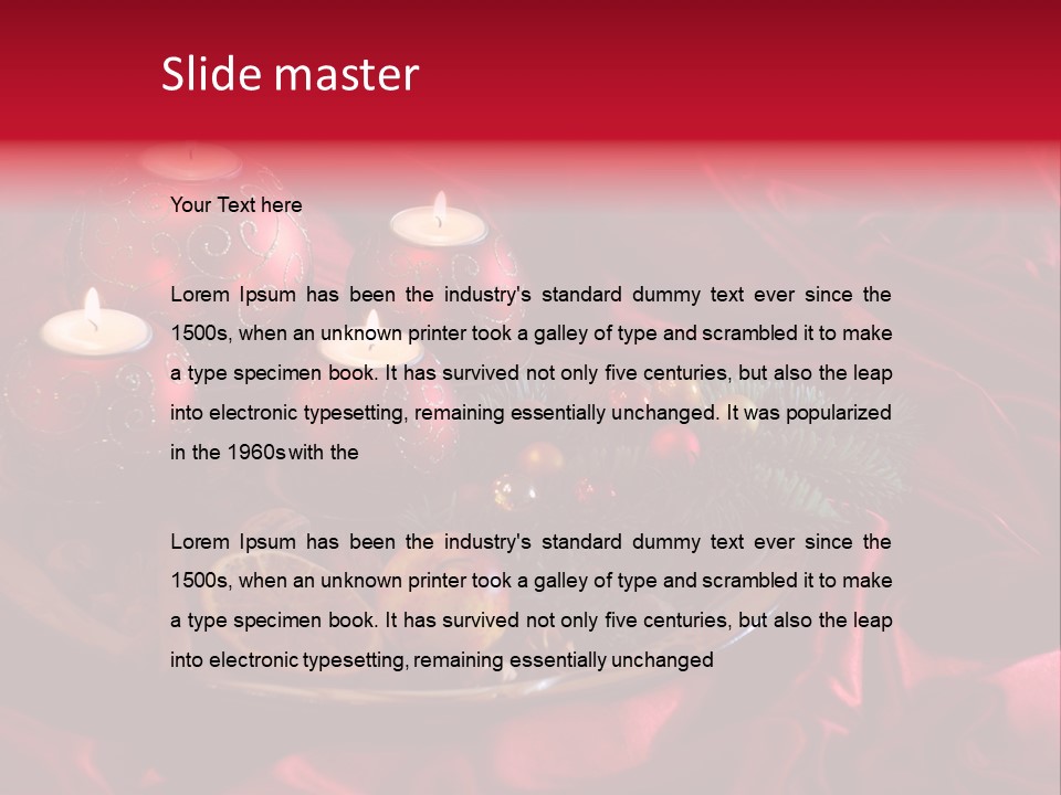 Flower Arrangement Cloth Bordeaux PowerPoint Template