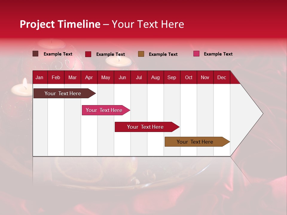 Flower Arrangement Cloth Bordeaux PowerPoint Template