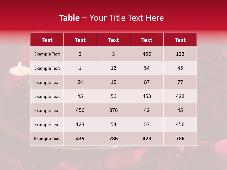 Flower Arrangement Cloth Bordeaux PowerPoint Template