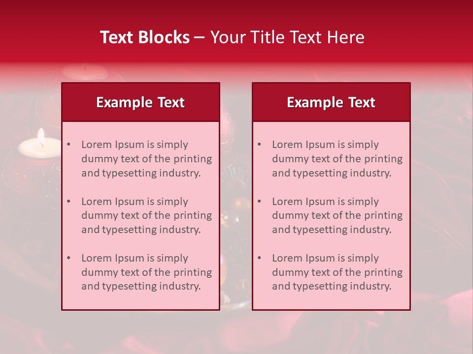 Flower Arrangement Cloth Bordeaux PowerPoint Template