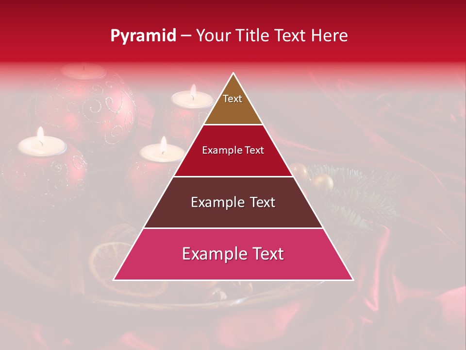 Flower Arrangement Cloth Bordeaux PowerPoint Template