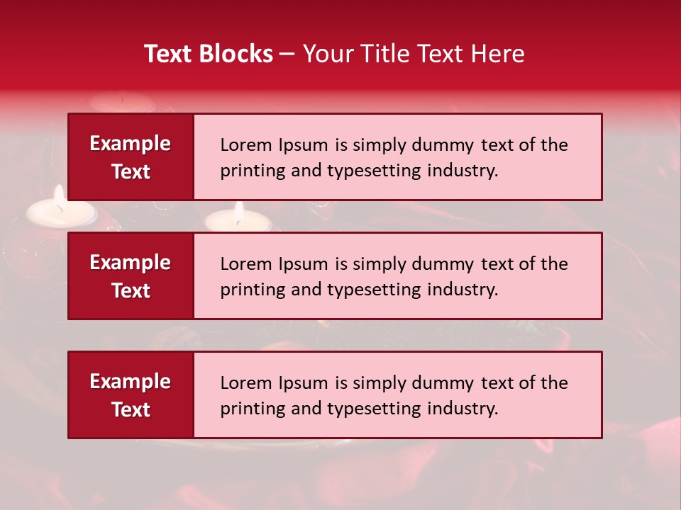 Flower Arrangement Cloth Bordeaux PowerPoint Template